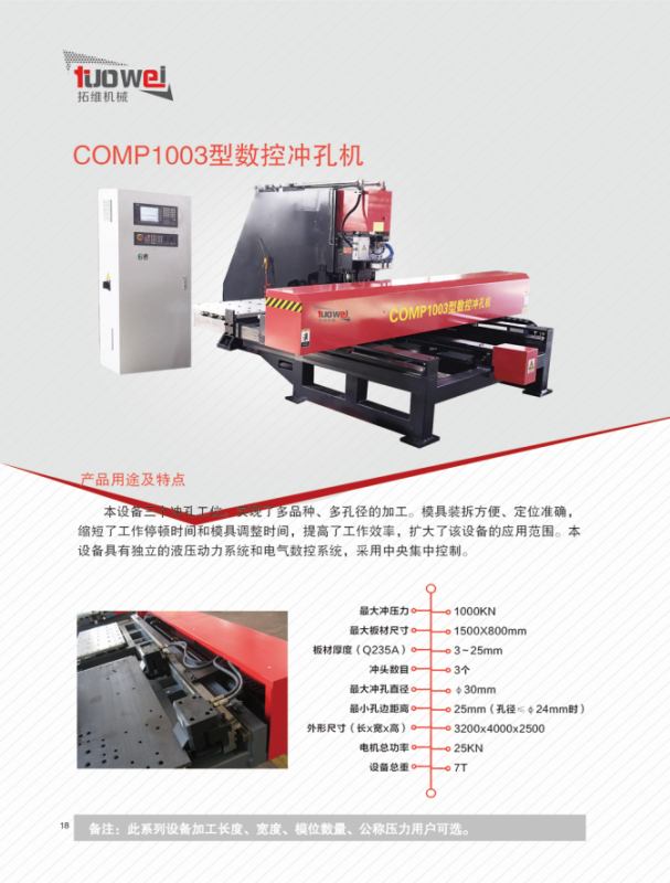 山東拓維機(jī)械制造有限公司，汽車大梁沖，汽車小梁沖，鋼模板沖孔，鋼模板加工設(shè)備，汽車橫梁沖，數(shù)控平板沖孔機(jī)，中厚板數(shù)控沖床，數(shù)控沖鉆復(fù)合機(jī)，汽車縱梁沖，縱梁自動(dòng)化生產(chǎn)線，中厚板沖割復(fù)合機(jī)，平地機(jī)刀片沖鉆生產(chǎn)線
